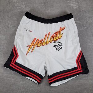 Dodge SRT Hellcat x Reason Clothing Mesh Basketball Shorts White Mens 2XL
